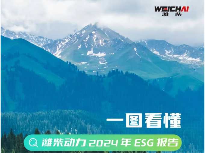 一图看懂山东重工旗下潍柴动力2024年ESG报告
