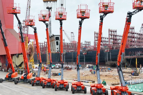长宏国际&浙江鼎力，船厂臂式订单批量交付！