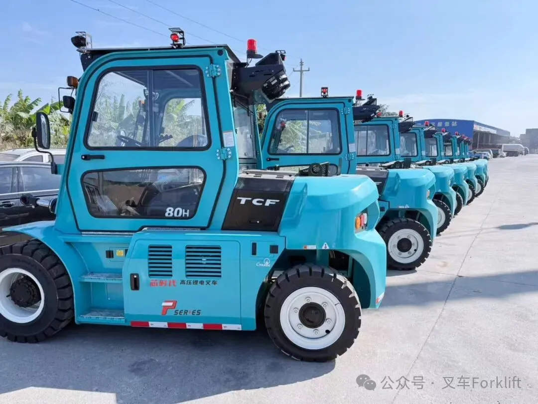 助力智慧绿色港口建设！TCF 大吨位新能源叉车彰显硬核实力 ！