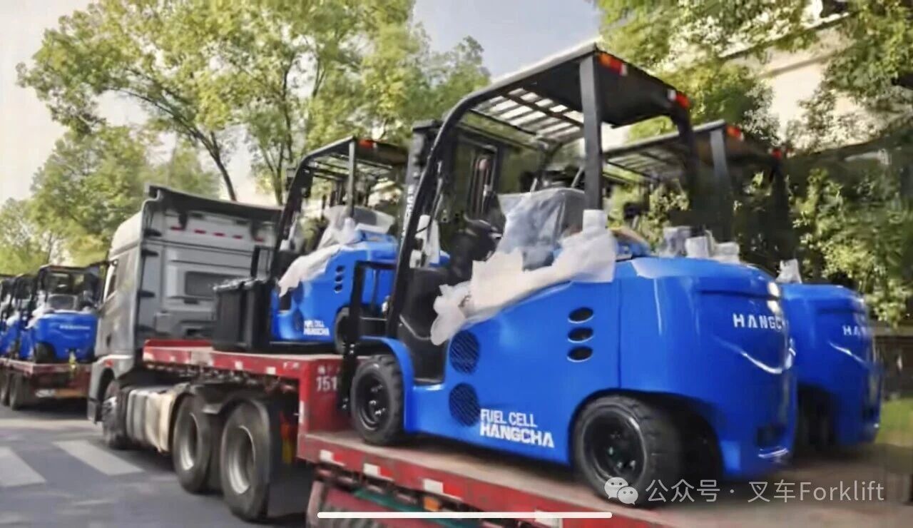 杭叉氢能叉车批量交付，助力低碳经济