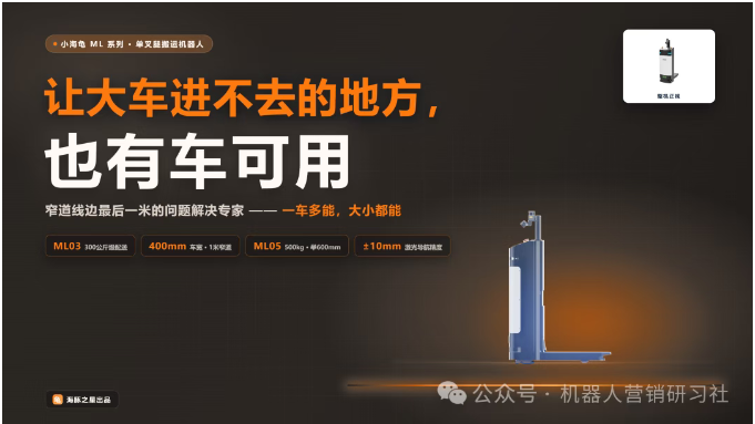窄道线边最后一米的问题解决专家 ——看“小海龟ML系列”如何定义单叉腿搬运机器人